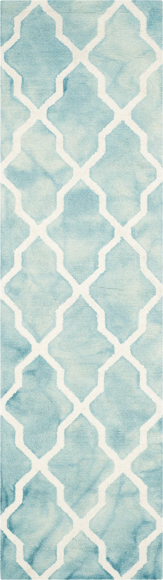 Safavieh Dip Dye 540 Turquoise/Ivory Area Rug Runner