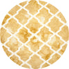 Safavieh Dip Dye 540 Gold/Ivory Area Rug Round
