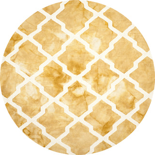 Safavieh Dip Dye 540 Gold/Ivory Area Rug Round