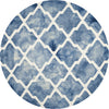 Safavieh Dip Dye 540 Blue/Ivory Area Rug Round