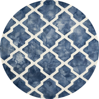 Safavieh Dip Dye 540 Navy/Ivory Area Rug Round