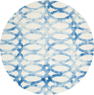 Safavieh Dip Dye 675 Ivory/Blue Area Rug Round