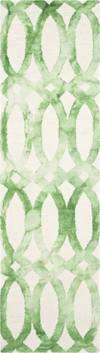 Safavieh Dip Dye 675 Ivory/Green Area Rug Runner