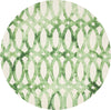 Safavieh Dip Dye 675 Ivory/Green Area Rug Round