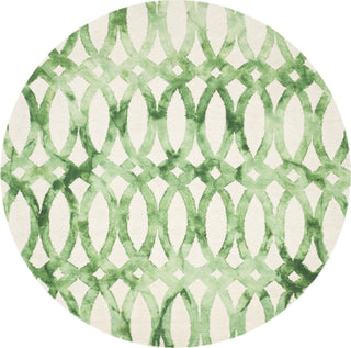 Safavieh Dip Dye 675 Ivory/Green Area Rug Round