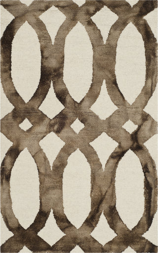 Safavieh Dip Dye 675 Ivory/Chocolate Area Rug main image