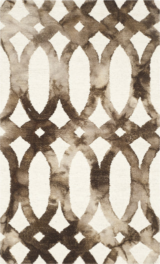 Safavieh Dip Dye 675 Ivory/Chocolate Area Rug Main