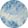 Safavieh Dip Dye 676 Blue/Ivory Area Rug Round