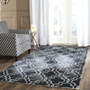 Safavieh Dip Dye 676 Graphite/Ivory Area Rug Room Scene