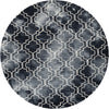 Safavieh Dip Dye 676 Graphite/Ivory Area Rug Round