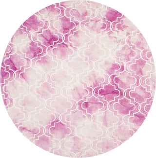 Safavieh Dip Dye 676 Rose/Ivory Area Rug Round