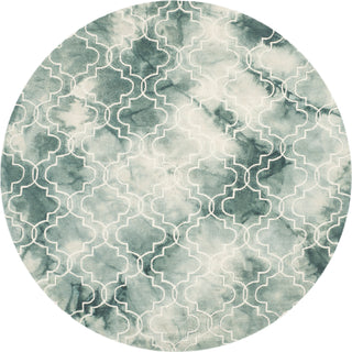 Safavieh Dip Dye 676 Green/Ivory Area Rug Round