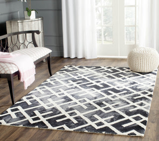 Safavieh Dip Dye 677 Graphite/Ivory Area Rug Room Scene Feature