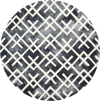 Safavieh Dip Dye 677 Graphite/Ivory Area Rug Round