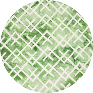 Safavieh Dip Dye 677 Green/Ivory Area Rug Round