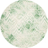 Safavieh Dip Dye 678 Green/Ivory Area Rug Round