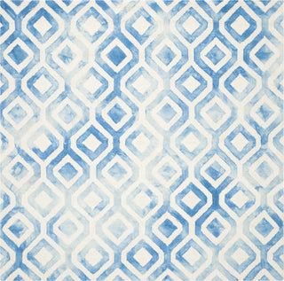 Safavieh Dip Dye 679 Ivory/Blue Area Rug Square