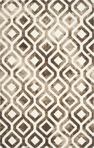 Safavieh Dip Dye 679 Ivory/Chocolate Area Rug main image