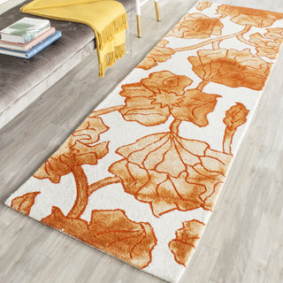 Safavieh Dip Dye 683 Ivory/Orange Area Rug Room Scene