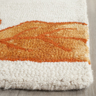 Safavieh Dip Dye 683 Ivory/Orange Area Rug Detail