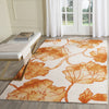 Safavieh Dip Dye 683 Ivory/Orange Area Rug Room Scene Feature