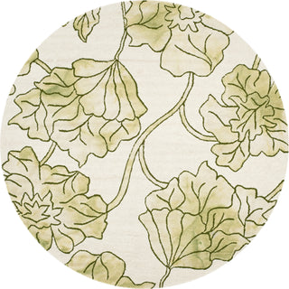 Safavieh Dip Dye 683 Ivory/Light Green Area Rug Round