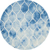 Safavieh Dip Dye 685 Blue/Ivory Area Rug Round