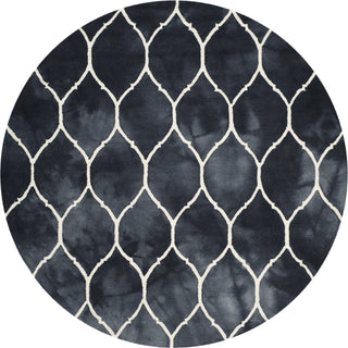 Safavieh Dip Dye 685 Graphite/Ivory Area Rug Round