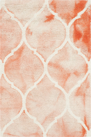 Safavieh Dip Dye 685 Orange/Ivory Area Rug 