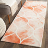 Safavieh Dip Dye 685 Orange/Ivory Area Rug Room Scene