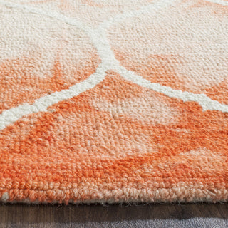 Safavieh Dip Dye 685 Orange/Ivory Area Rug Detail