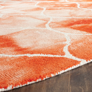 Safavieh Dip Dye 685 Orange/Ivory Area Rug Detail