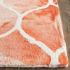 Safavieh Dip Dye 685 Orange/Ivory Area Rug Detail