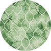 Safavieh Dip Dye 685 Green/Ivory Area Rug Round