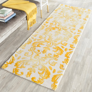 Safavieh Dip Dye 689 Ivory/Gold Area Rug Room Scene Feature