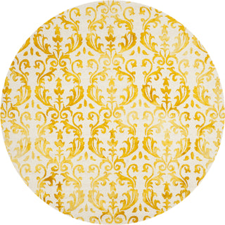 Safavieh Dip Dye 689 Ivory/Gold Area Rug Round