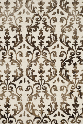 Safavieh Dip Dye 689 Ivory/Chocolate Area Rug Main