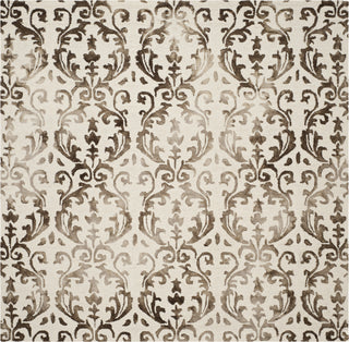 Safavieh Dip Dye 689 Ivory/Chocolate Area Rug Square