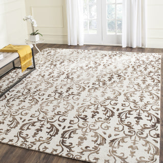 Safavieh Dip Dye 689 Ivory/Chocolate Area Rug Room Scene Feature