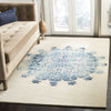 Safavieh Dip Dye 701 Ivory/Blue Area Rug Room Scene Feature