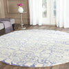 Safavieh Dip Dye 711 Ivory/Blue Area Rug Room Scene