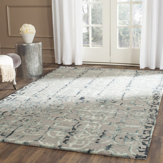 Safavieh Dip Dye 711 Grey/Charcoal Area Rug Room Scene Feature