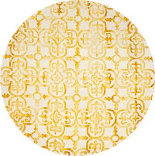 Safavieh Dip Dye 711 Ivory/Gold Area Rug Round