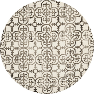 Safavieh Dip Dye 711 Ivory/Brown Area Rug Round