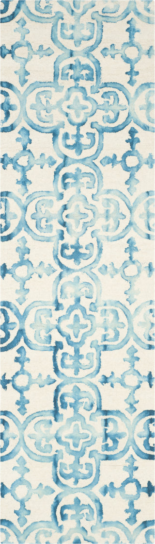 Safavieh Dip Dye 711 Ivory/Turquoise Area Rug Runner