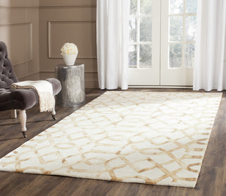 Safavieh Dip Dye 712 Ivory/Camel Area Rug Room Scene Feature