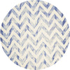 Safavieh Dip Dye 715 Ivory/Blue Area Rug Round