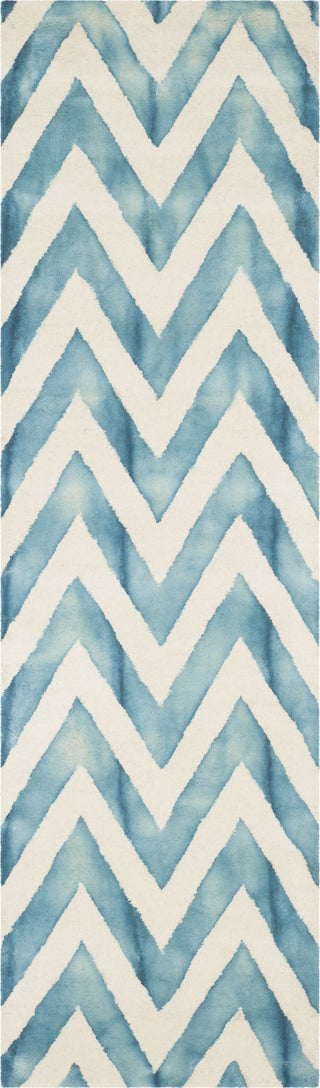 Safavieh Dip Dye 715 Ivory/Turquoise Area Rug Runner