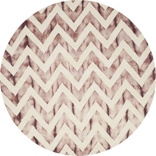 Safavieh Dip Dye 715 Ivory/Maroon Area Rug Round