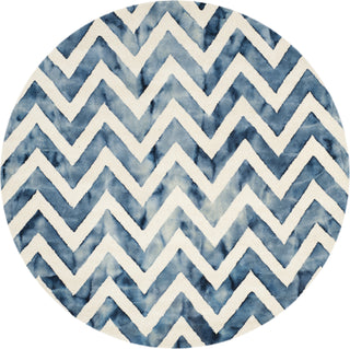 Safavieh Dip Dye 715 Ivory/Navy Area Rug Round